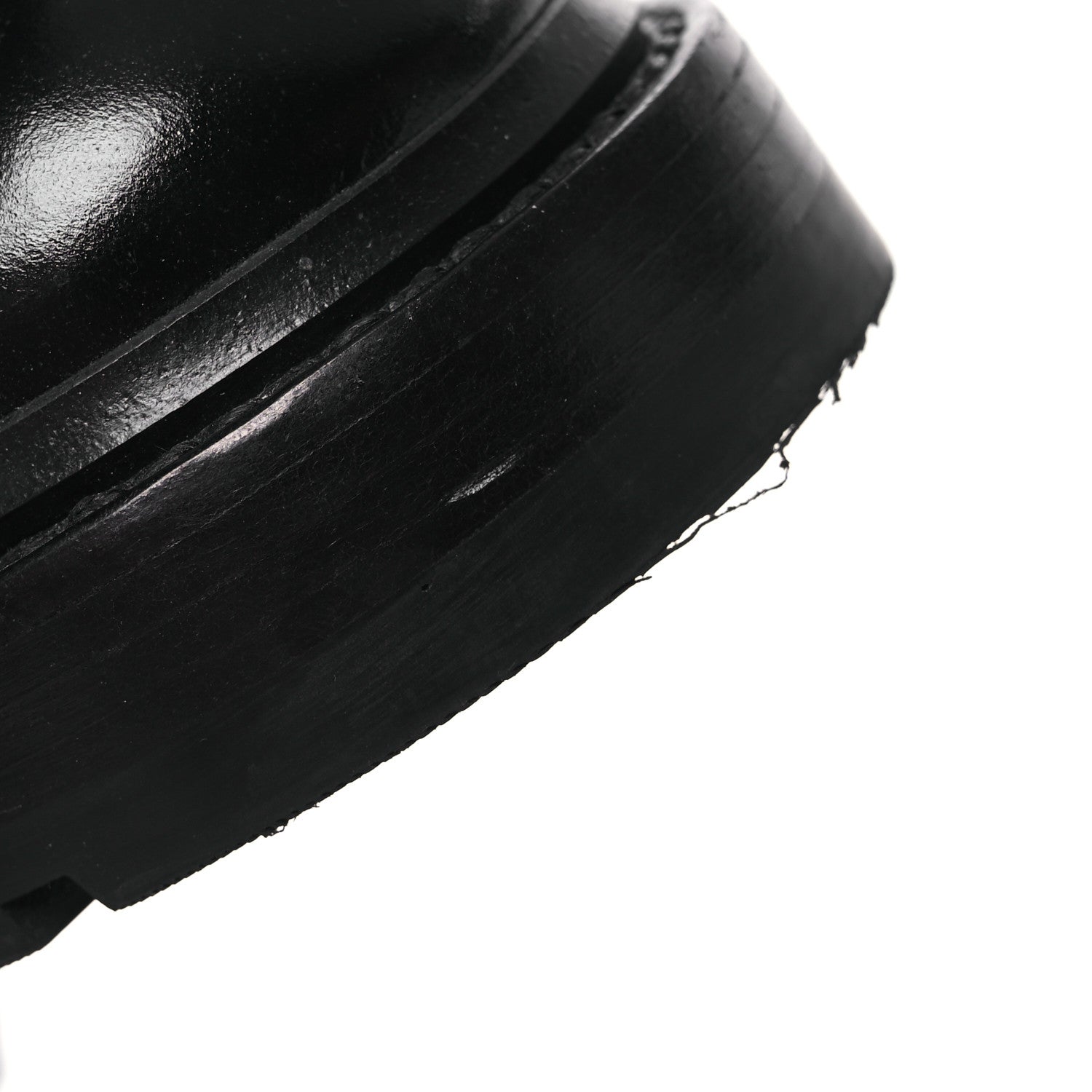 Chanel Shiny Calfskin Quilted Lace Up Combat Boots 37 Black 12 of 14