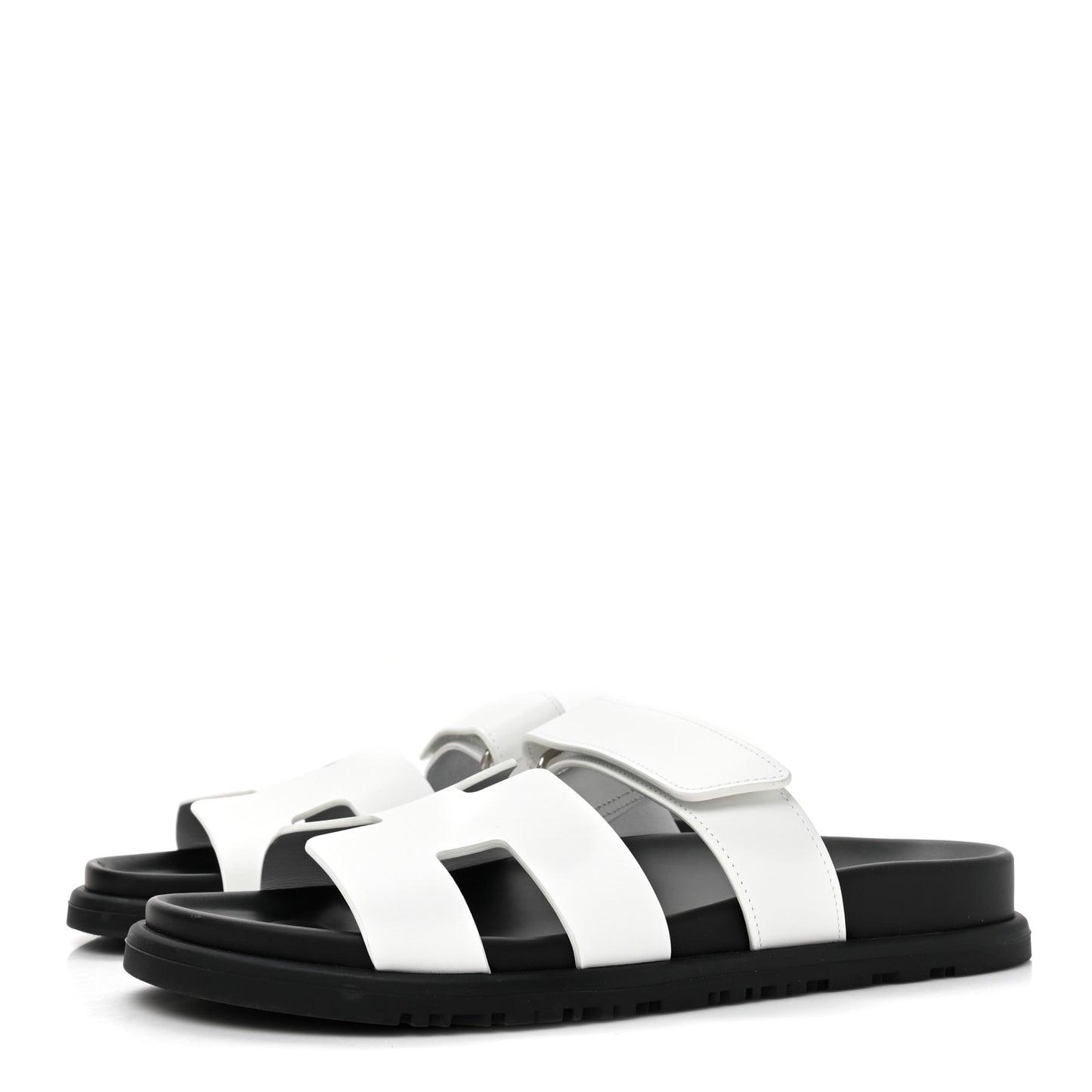 Calfskin Womens Chypre Sandals 37 White