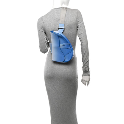 Christian Dior X DANIEL ARSHAM Grained Calfskin Gradient Saddle Bag Blue 2 of 10
