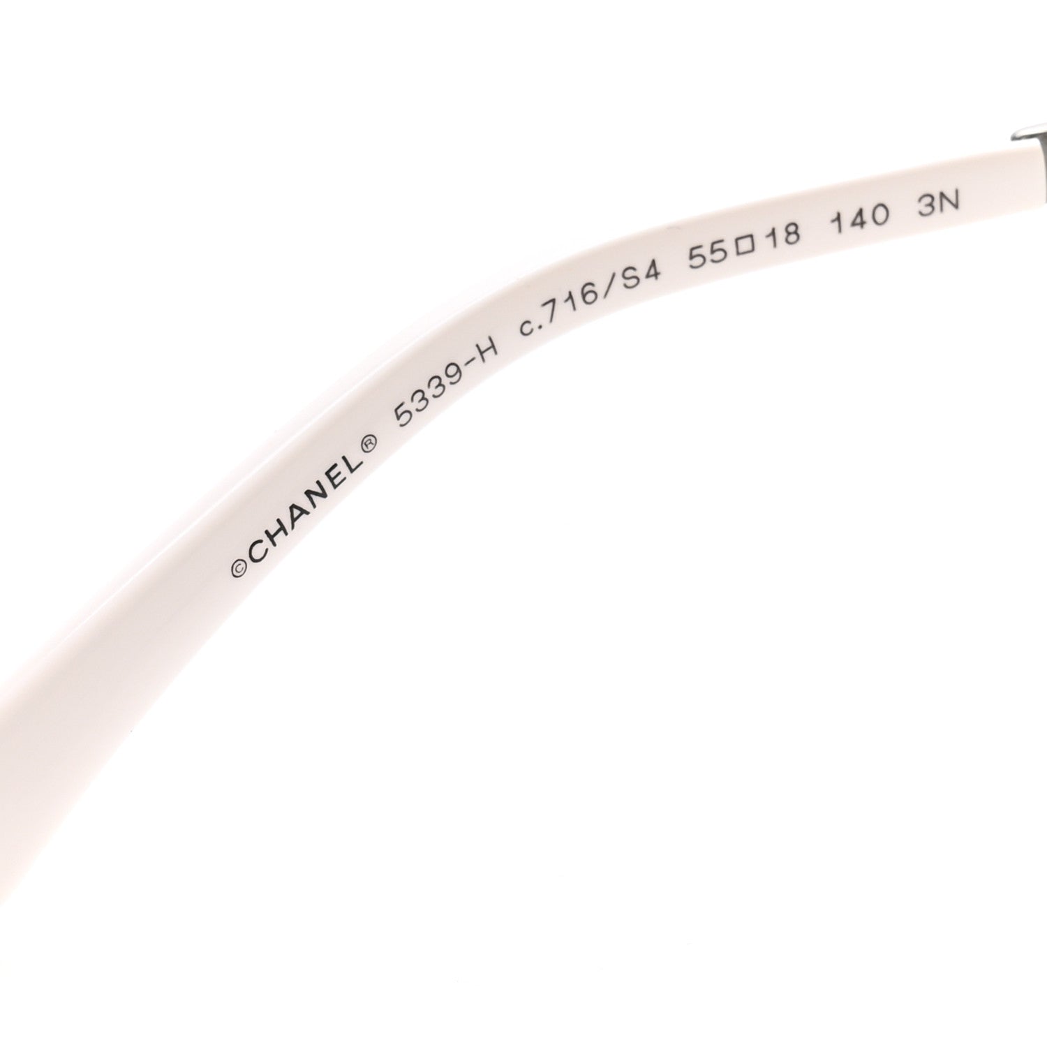 Chanel Acetate Butterfly Winter Pearl Sunglasses 5339-H White 5 of 8