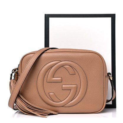 Gucci Pebbled Calfskin Small Soho Disco Bag Rose Beige 14 of 14