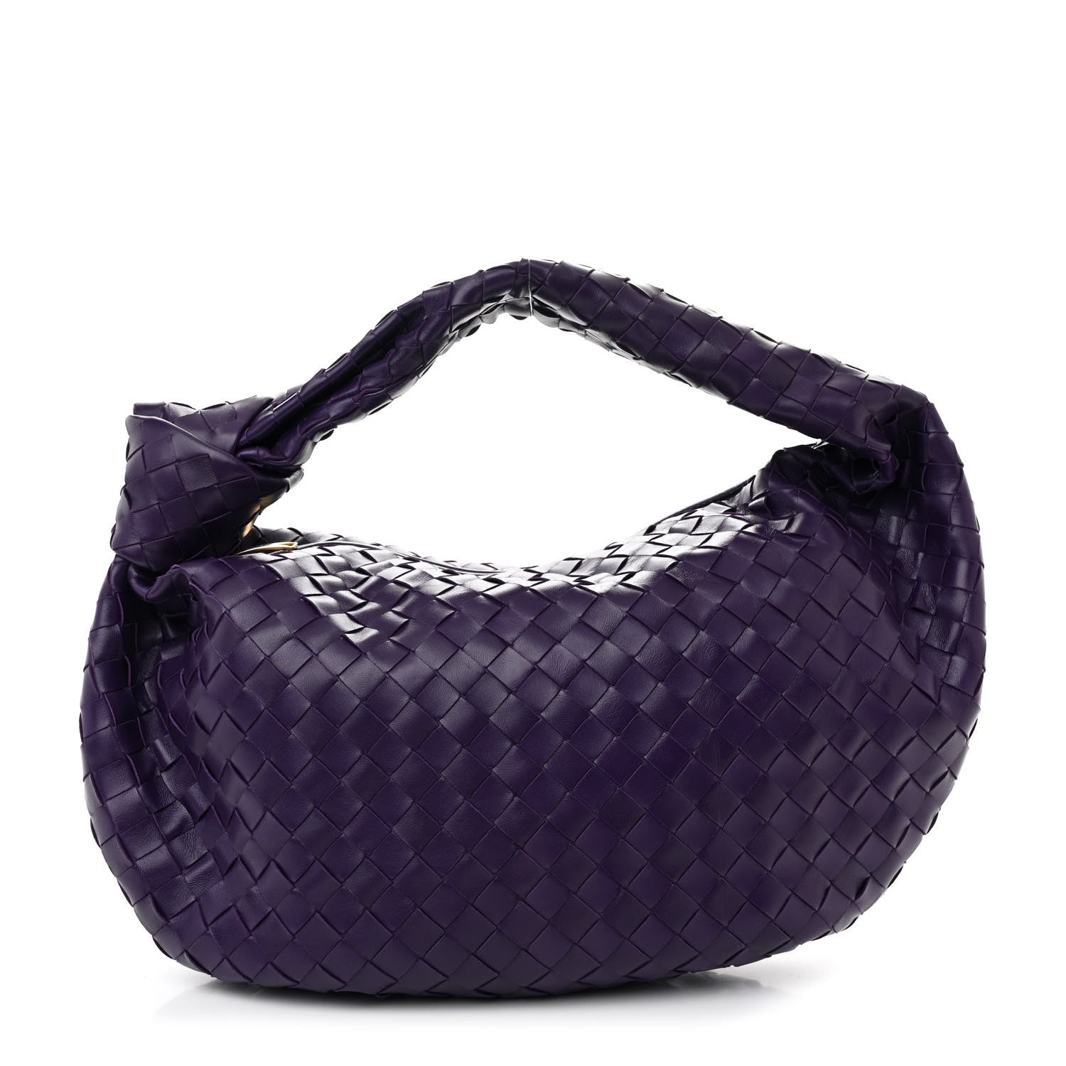 Bottega Veneta Nappa Intrecciato Teen Jodie Hobo Eggplant 1 of 10