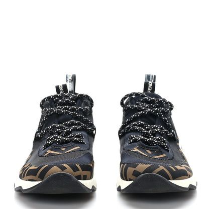 Fendi Technical Mesh Lycra FFreedom Patchwork Sneakers 39.5 Black Tobacco 2 of 8