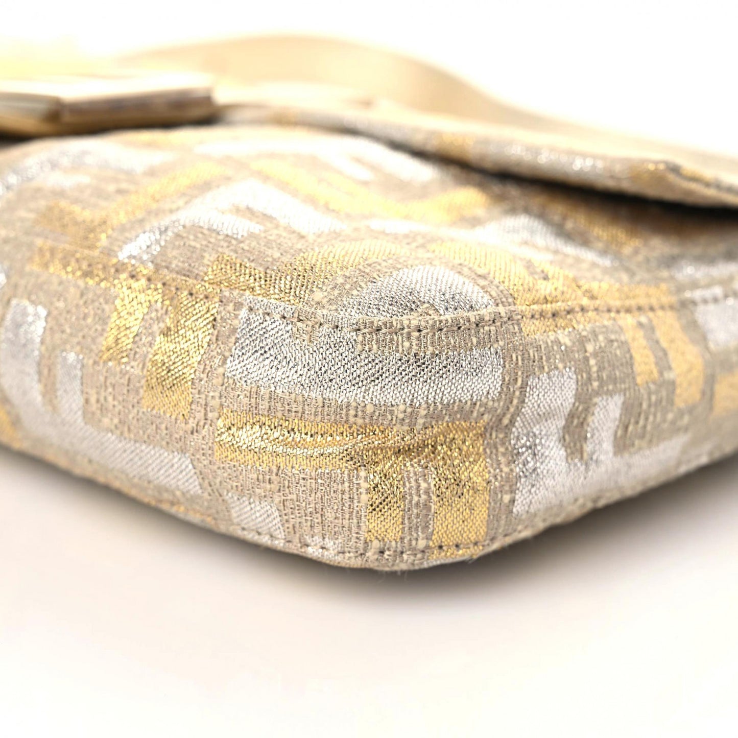 Metallic Lurex Zucca Baguette Gold Silver