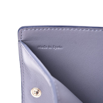 Loewe X HOWLS MOVING CASTLE Satin Calfskin Calcifer Compact Zip Wallet Marine 9 of 13