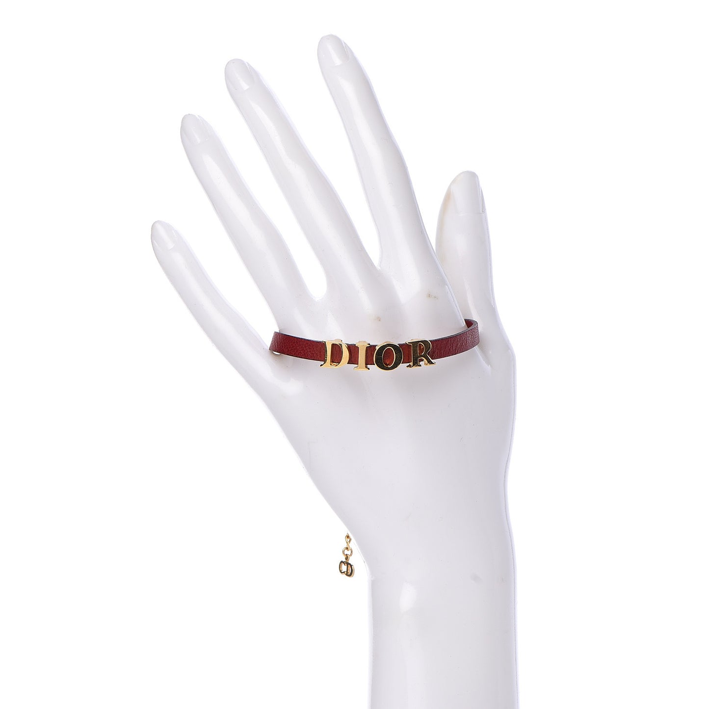 Calfskin Logo Bracelet Red