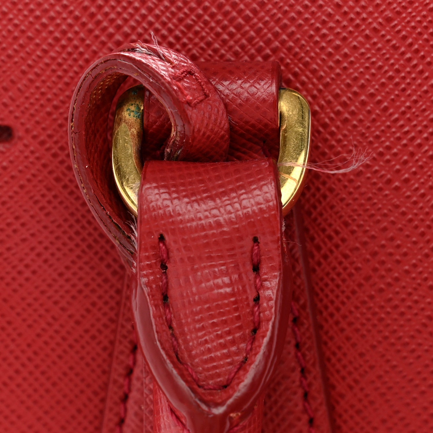 Prada Saffiano Lux Small Galleria Double Zip Tote Fuoco 10 of 13