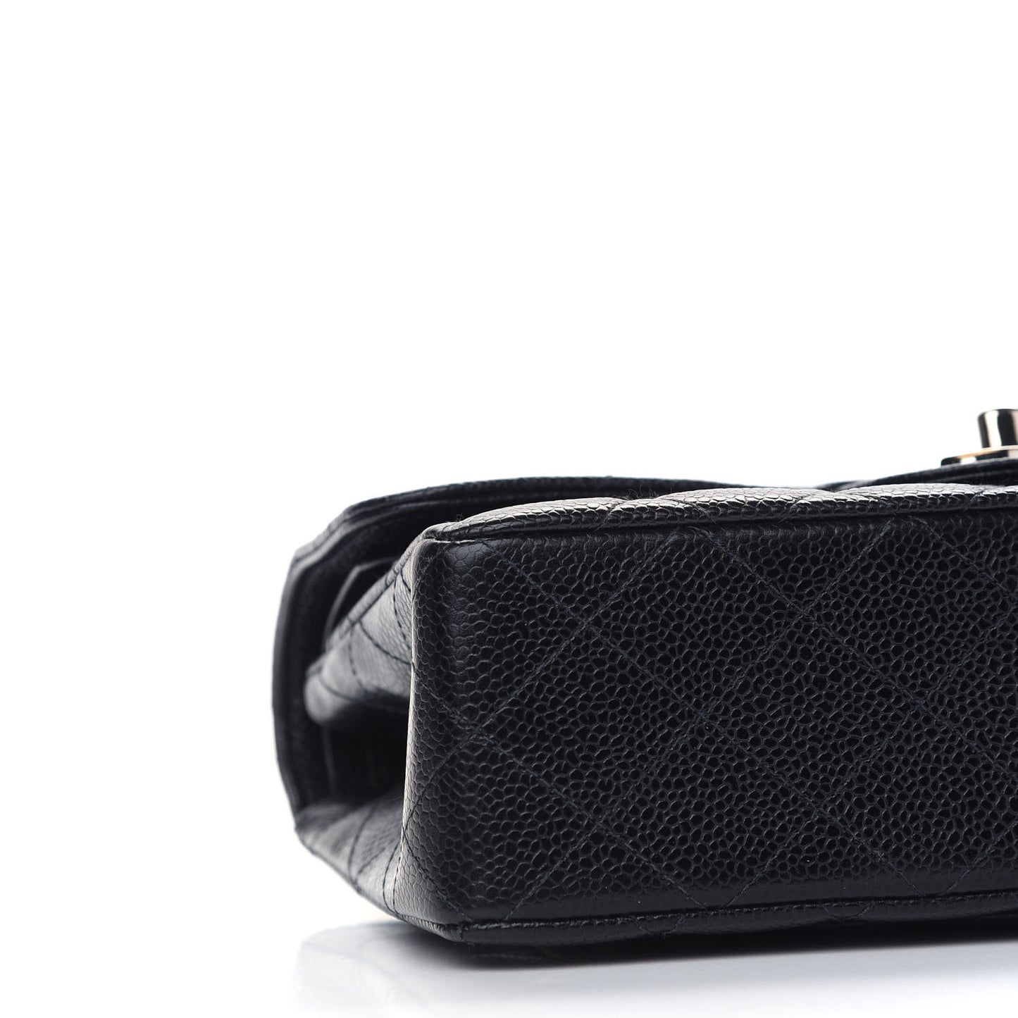 Caviar Quilted Small Double Flap Black