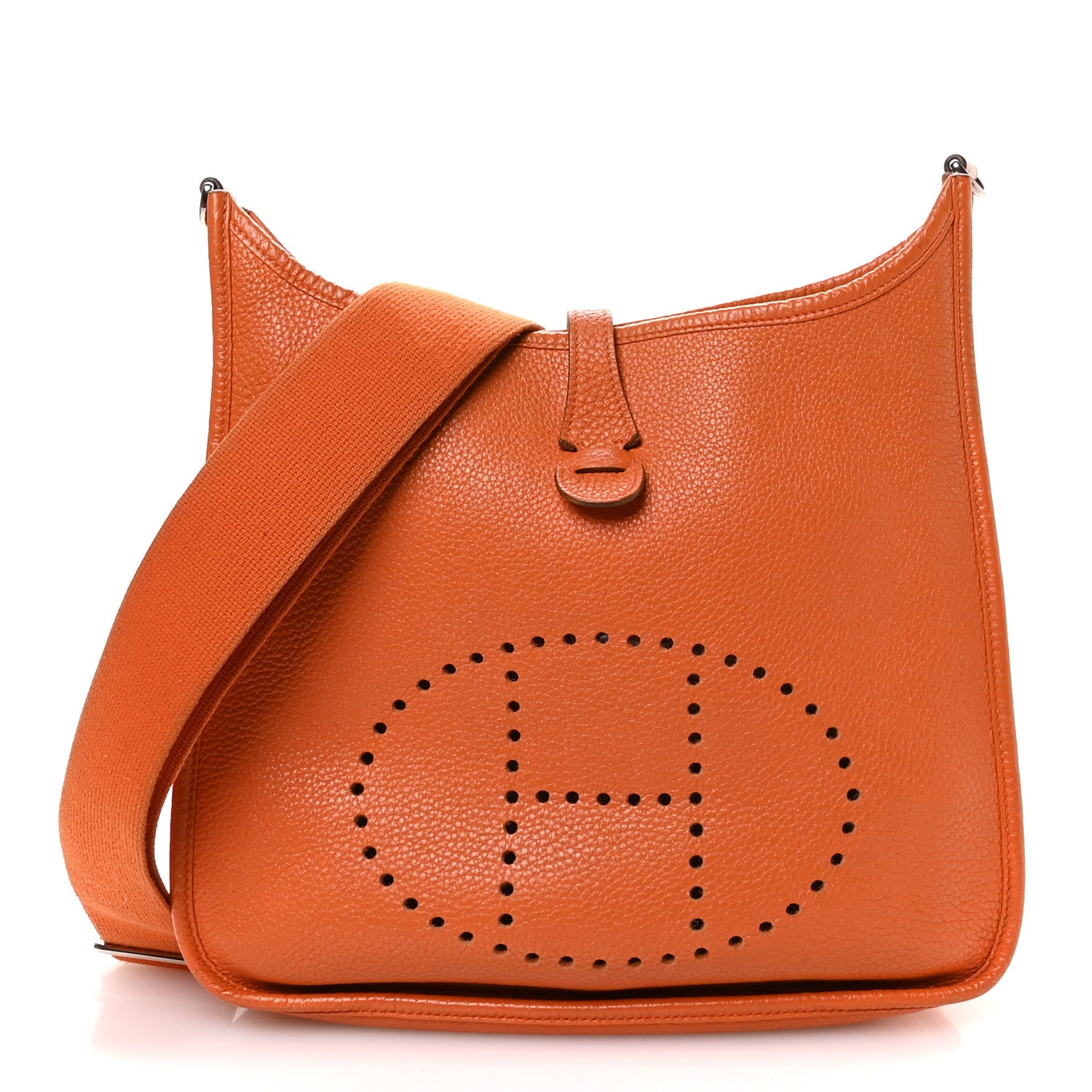 Hermes Taurillon Clemence Evelyne III PM Orange 1 of 10