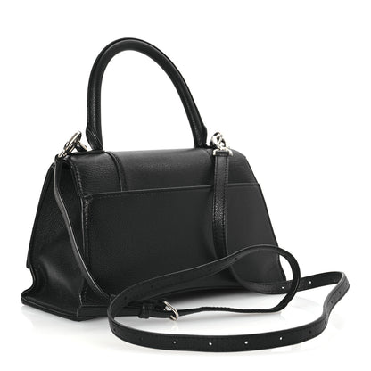 Balenciaga Grained Calfskin Small Hourglass Top Handle Bag Black 3 of 18