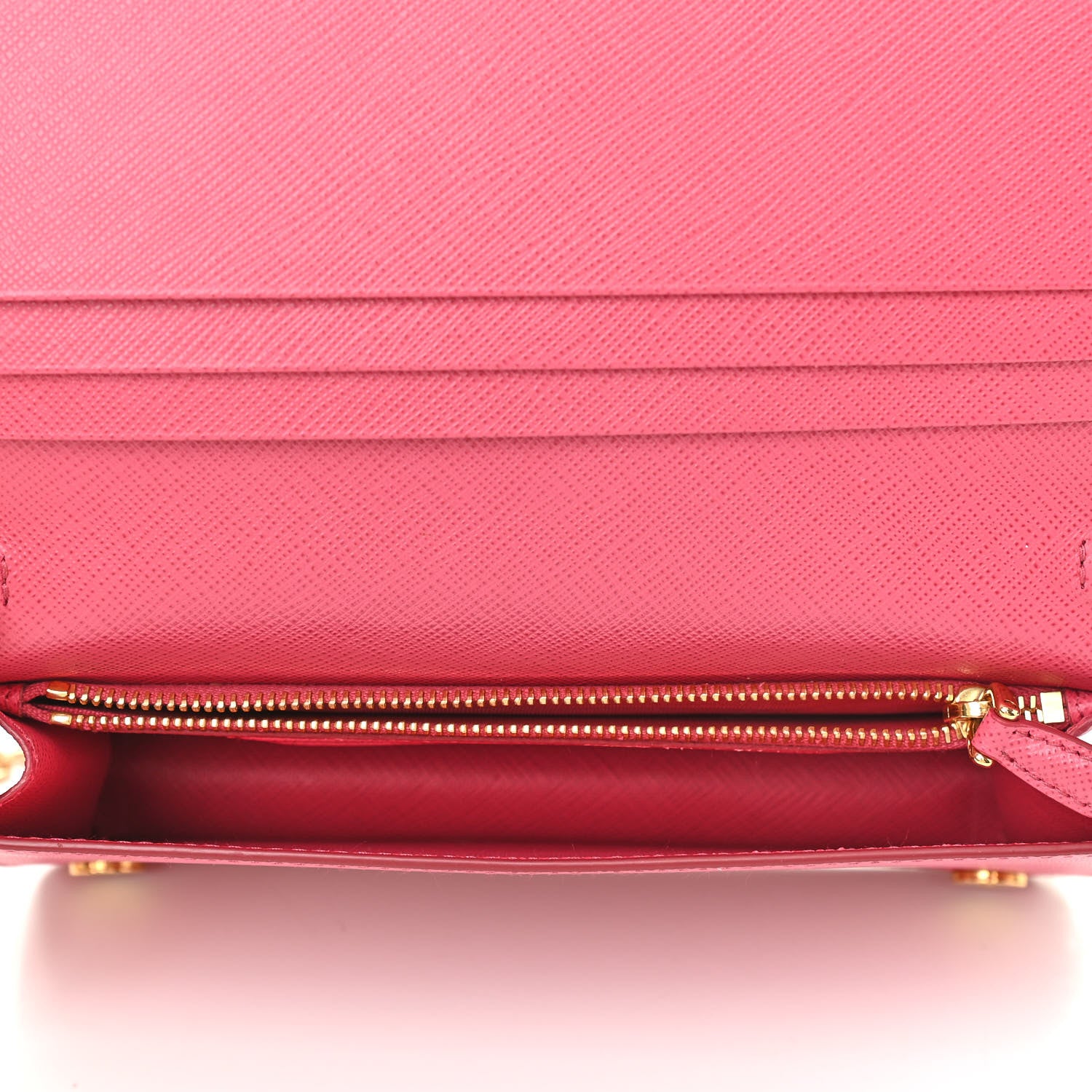 Prada Saffiano Metal Phone Wristlet Crossbody Wallet Peonia 5 of 12
