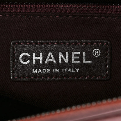 Chanel Aged Calfskin Small Bowling Bag Burgundy 6 of 11