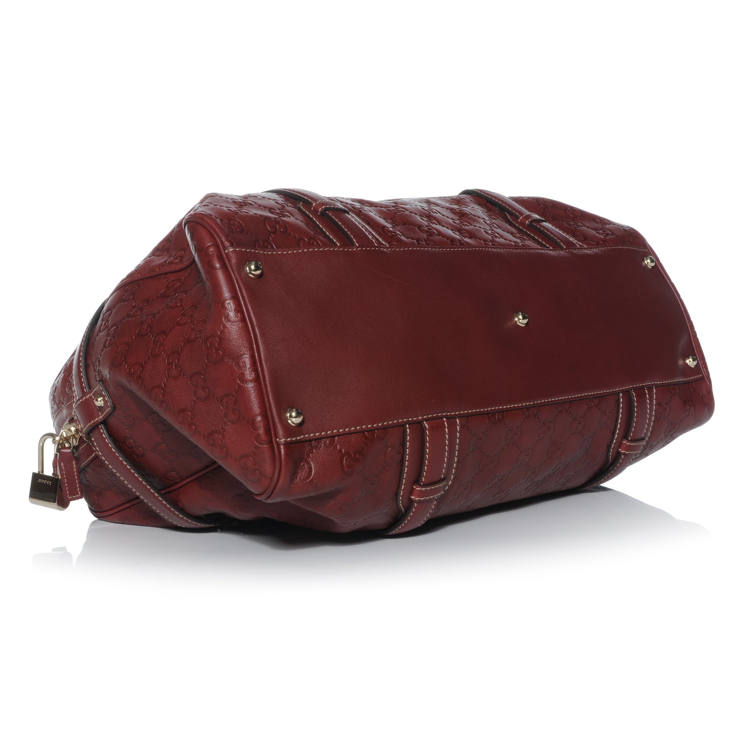 Guccissima 85th Anniversary Large Boston Rusty Red