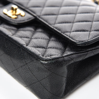 Chanel Caviar Quilted Medium Double Flap Black 9 of 15