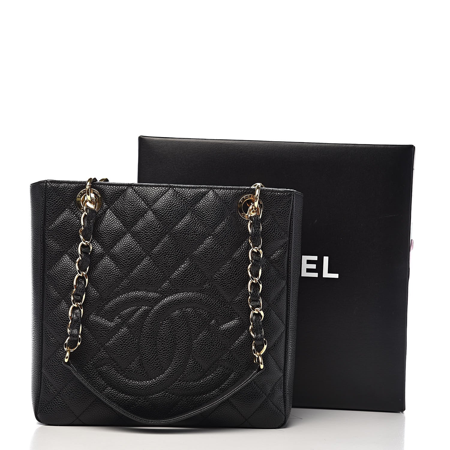 Chanel Caviar Quilted Petit Shopping Tote PST Black 11 of 11