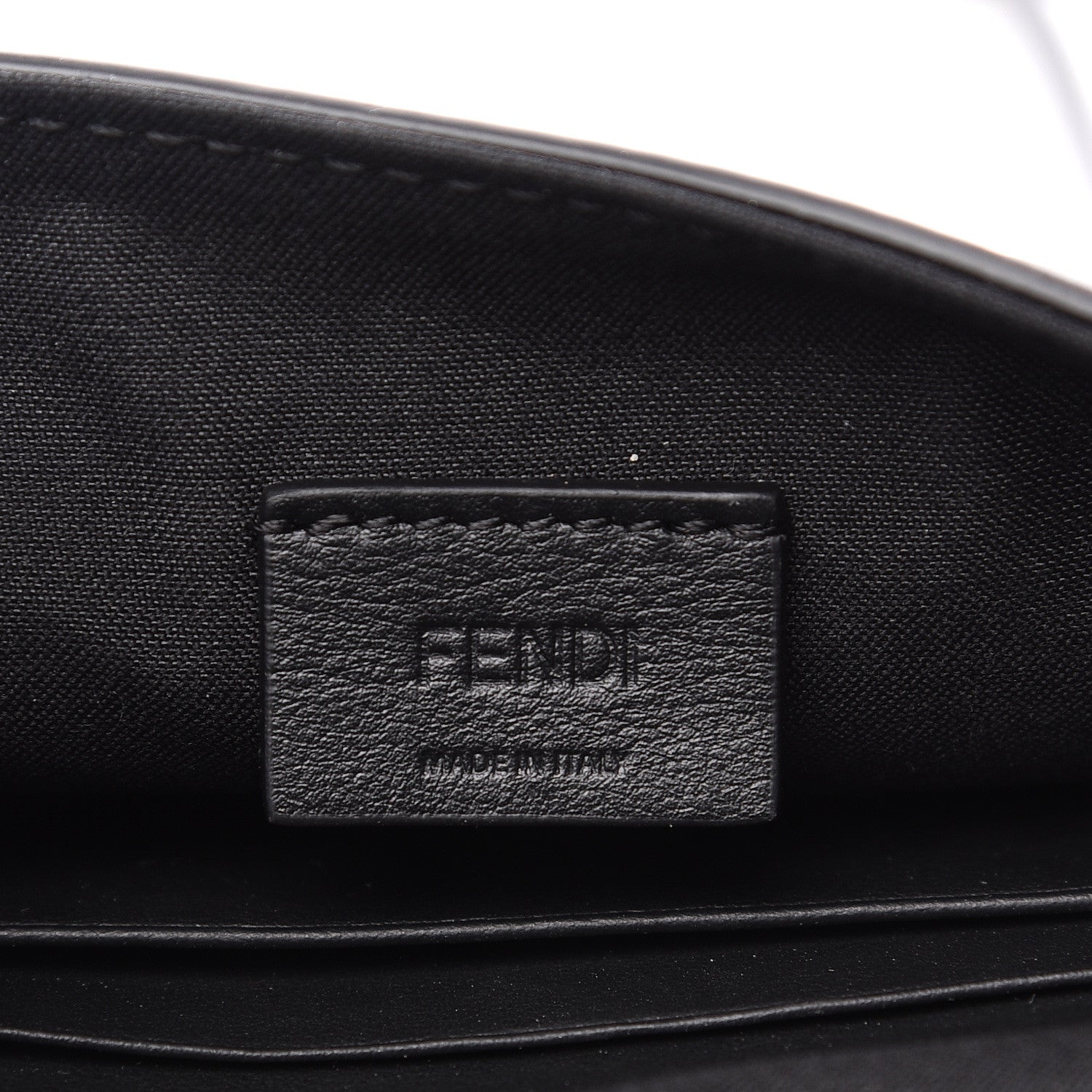 Fendi Vitello Grace Matte Duo Baguette Black 5 of 9