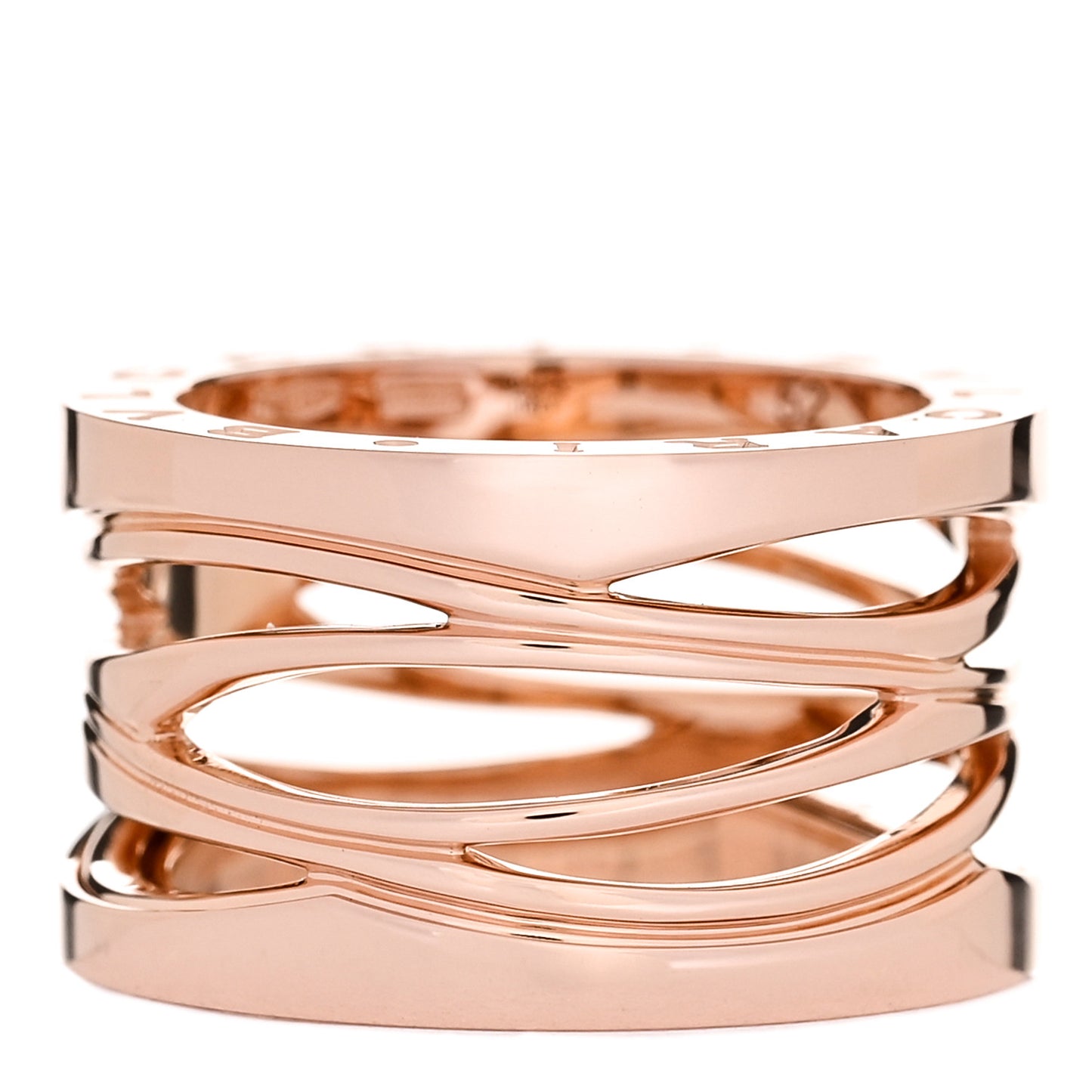 18K Rose Gold B.Zero1 Legend Four-Band Ring 52 6