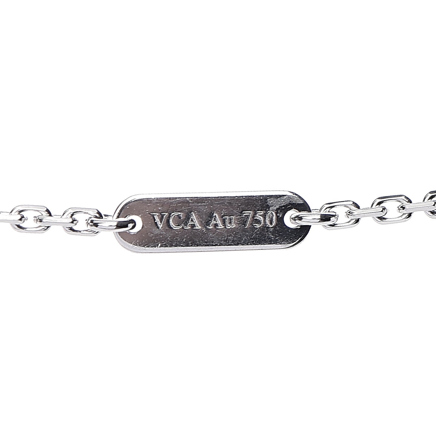 18K White Gold Diamond Small Frivole Pendant Necklace