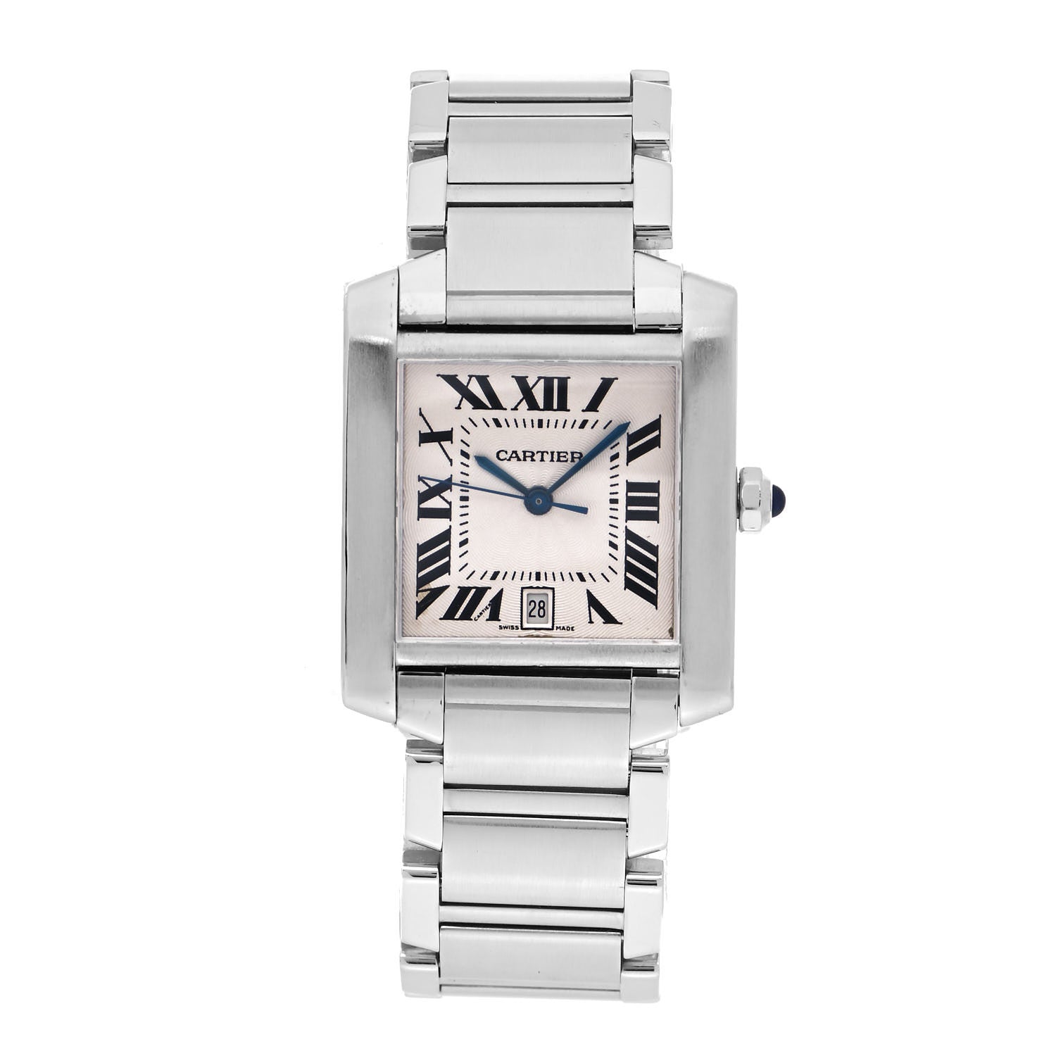 Cartier Stainless Steel 28mm Tank Francaise Automatic Watch 1 of 4