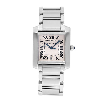 Cartier Stainless Steel 28mm Tank Francaise Automatic Watch 1 of 4