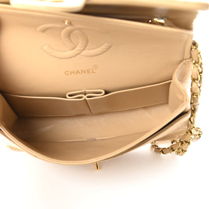 Chanel Lambskin Quilted Medium Double Flap Beige 5 of 12