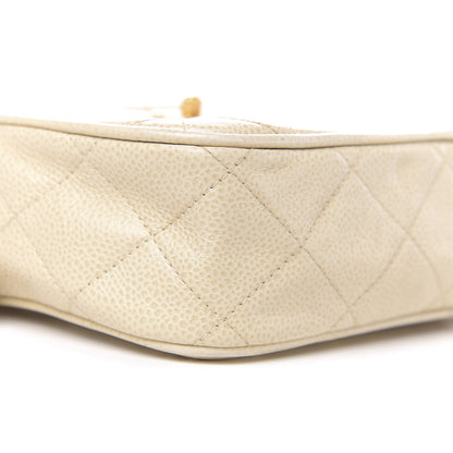 Chanel Caviar Quilted Camera Case Beige Clair 10 of 12