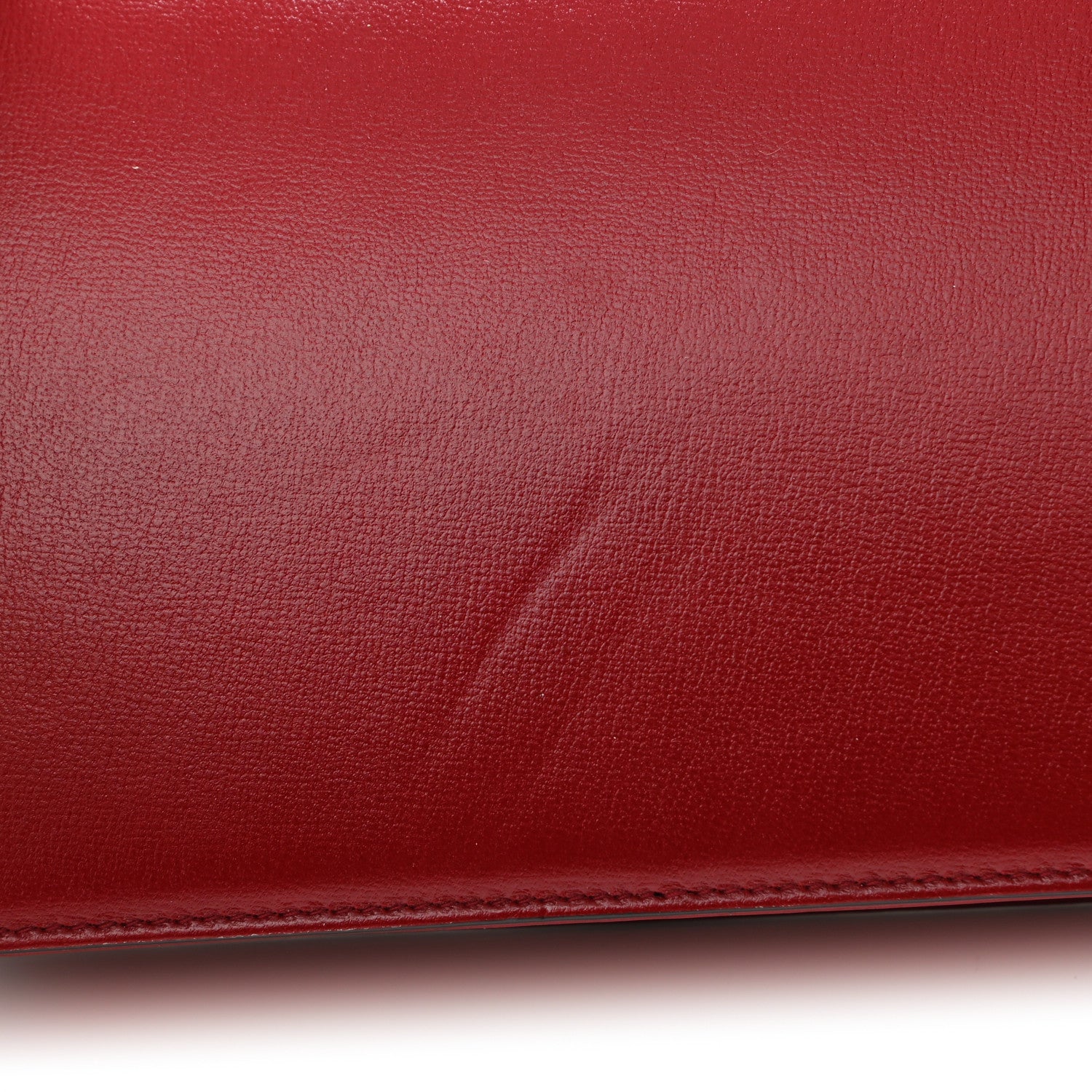 Gucci Textured Calfskin Small Torchon GG Ring Shoulder Bag New Cherry Red 12 of 12