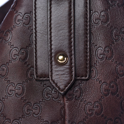 Gucci Guccissima Large Horsebit Chain Hobo Chocolate 13 of 19