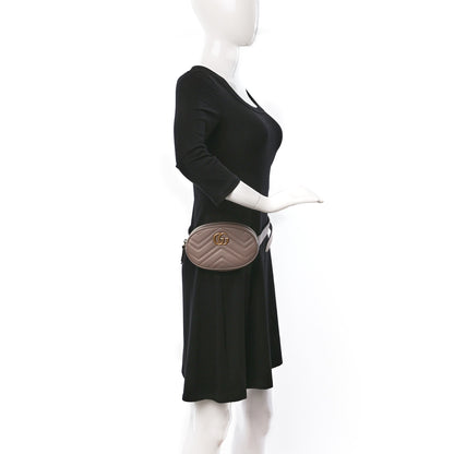 Gucci Calfskin Matelasse GG Marmont Belt Bag 95 38 Porcelain Rose 2 of 10