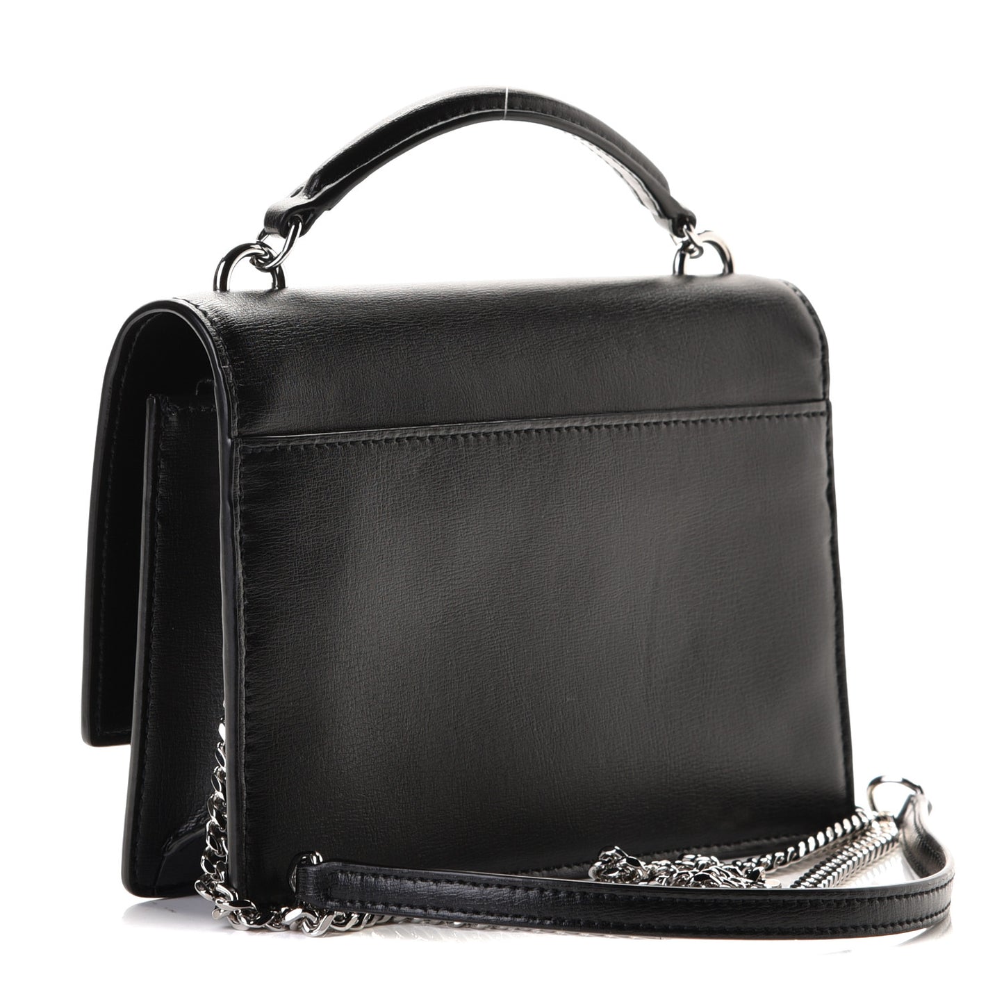 Calfskin Monogram Sunset Chain Wallet Black