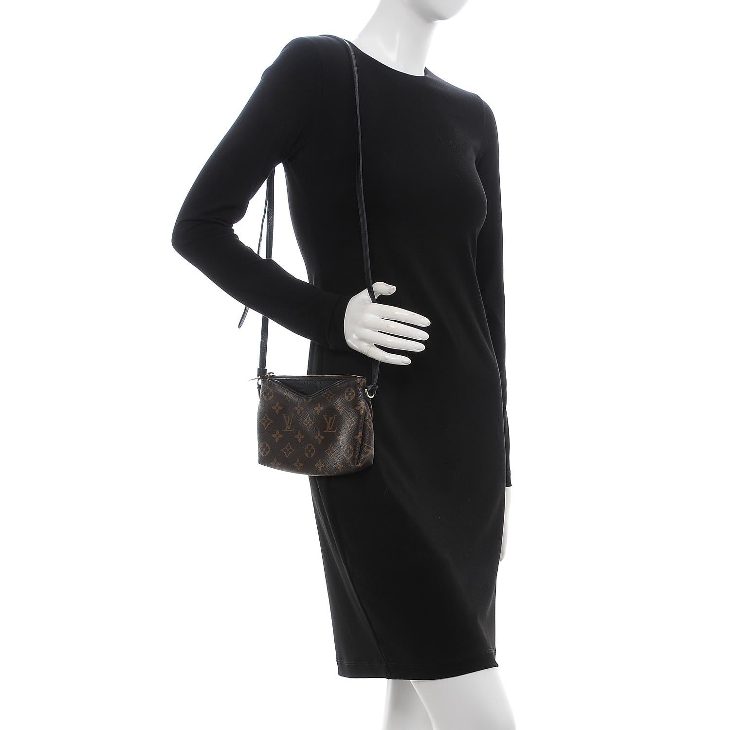 Louis Vuitton Monogram Pallas Crossbody Black 2 of 6