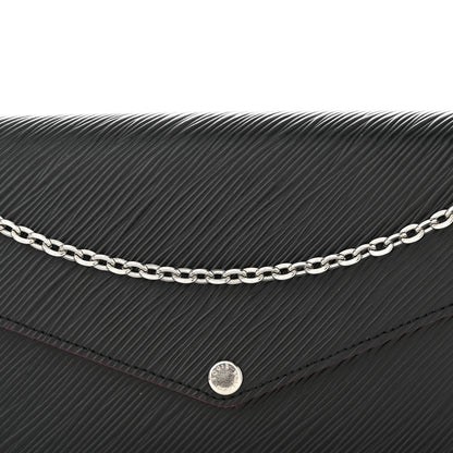 Louis Vuitton Epi Pochette Felicie Black Hot Pink 8 of 10