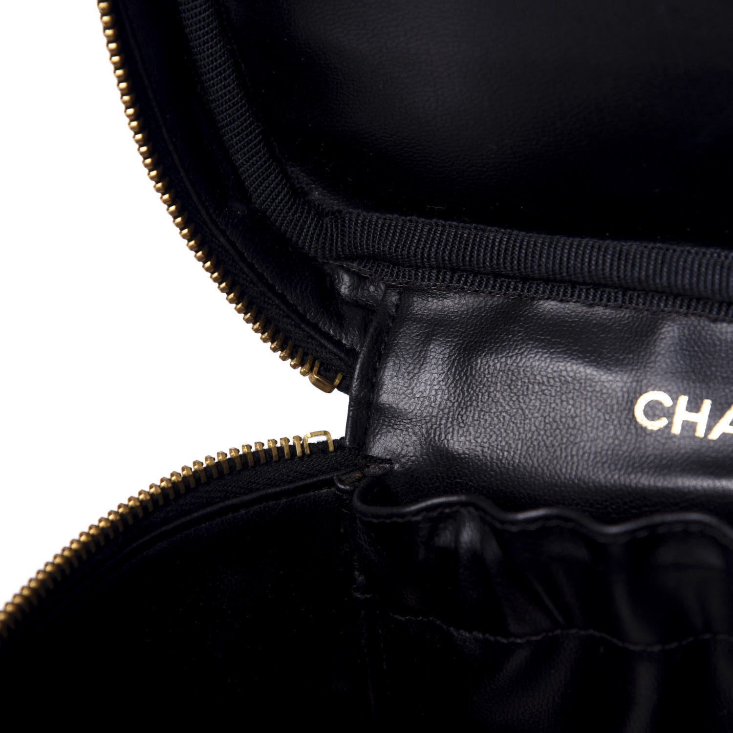 Chanel Lambskin Vanity Cosmetic Case Black 8 of 9