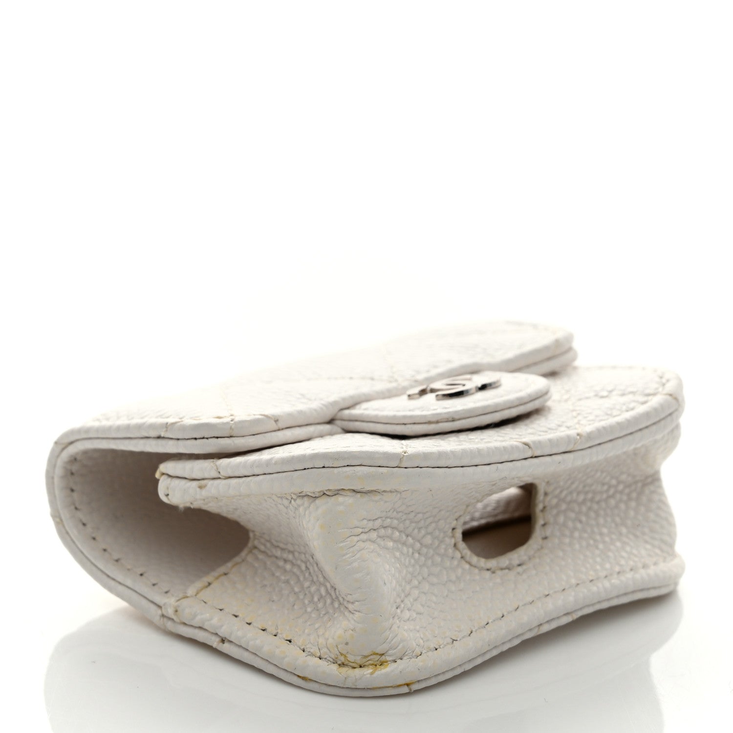 Chanel Caviar Quilted Airpods Pro Case White 3 of 10