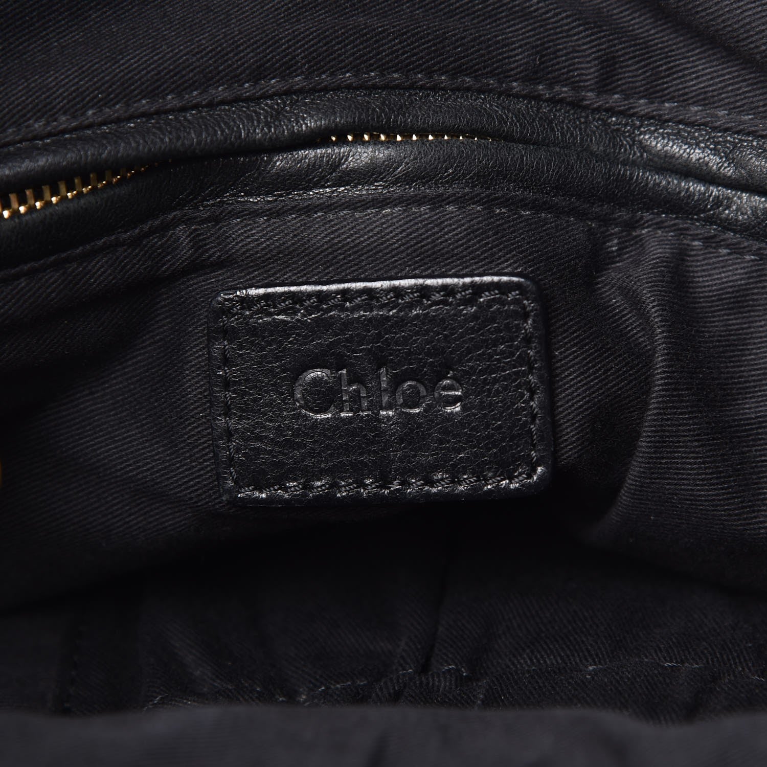 Chloe Lambskin Embroidered Medium Marcie Satchel Black 6 of 7