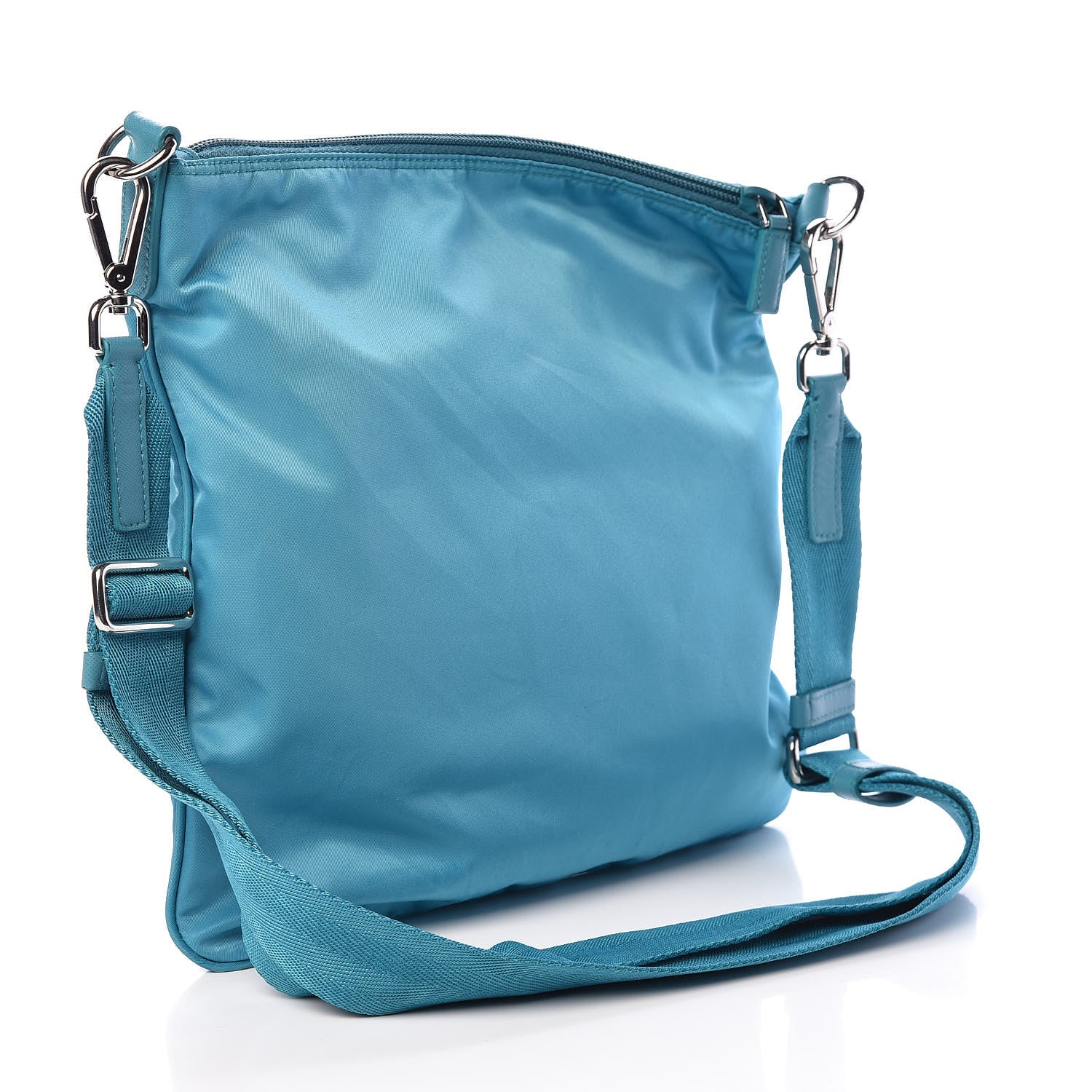 Prada Nylon Vela Flat Messenger Bag Turchese 3 of 10
