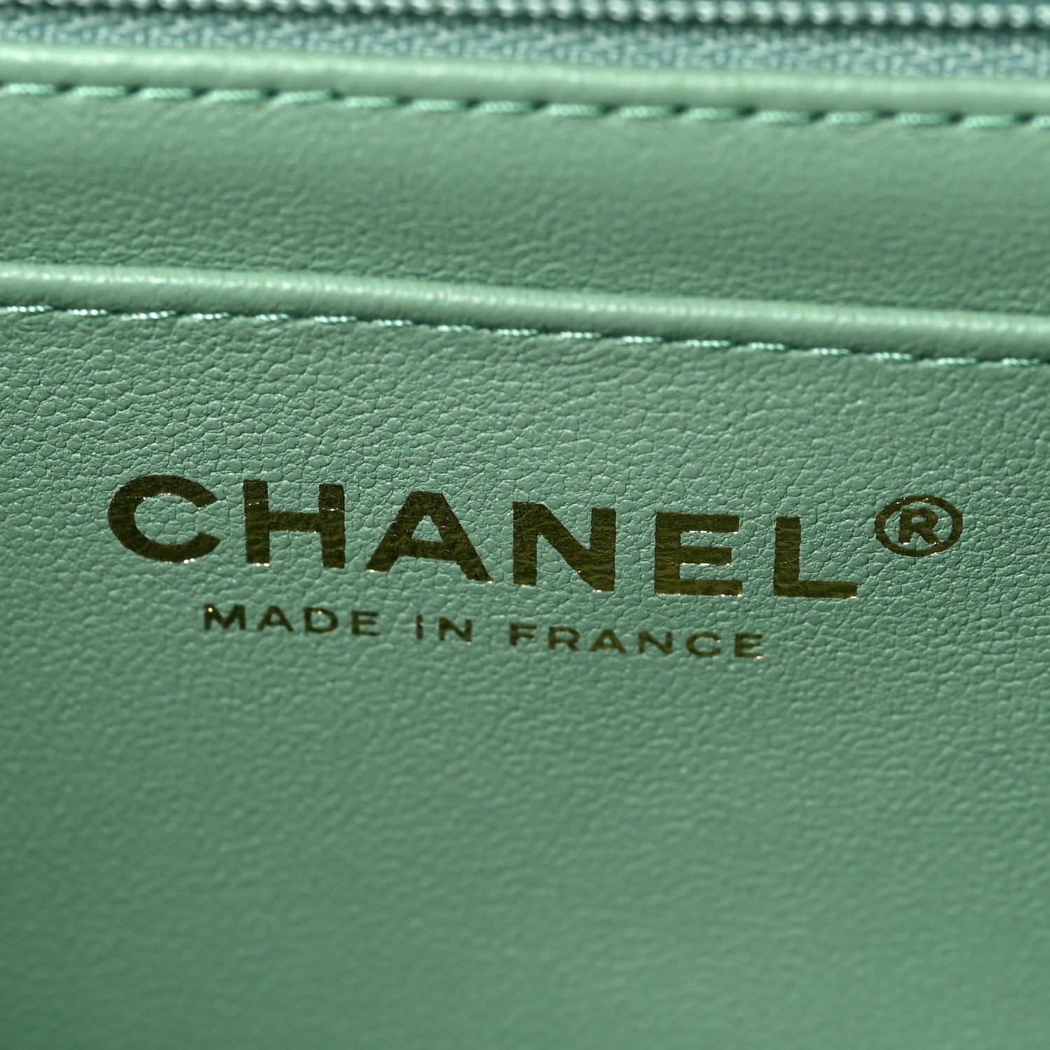 Chanel Lambskin Quilted Bi-Color Mini Top Handle Rectangular Flap Light Lilac Light Green 6 of 9