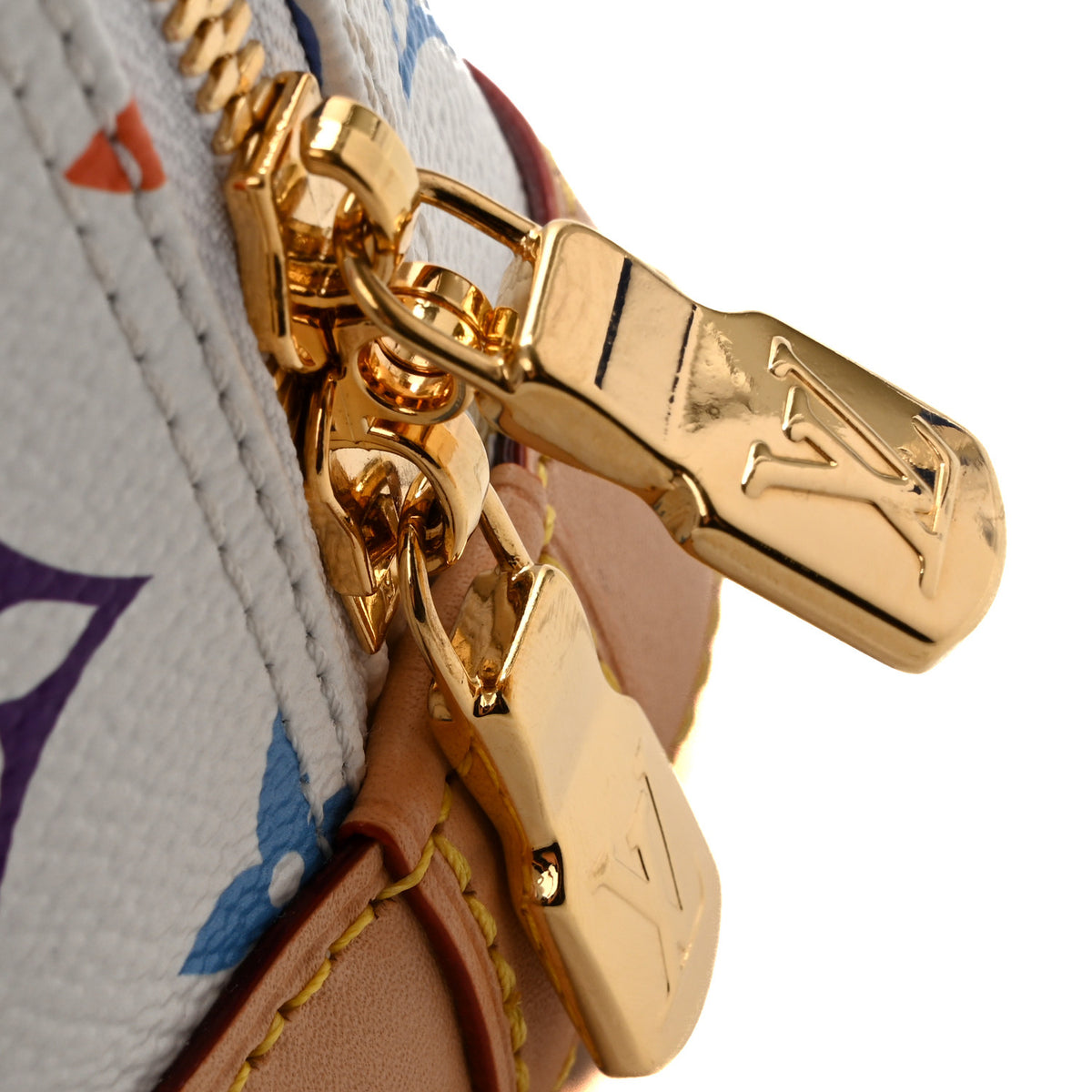 LV x TM Monogram Multicolor Alma BB White