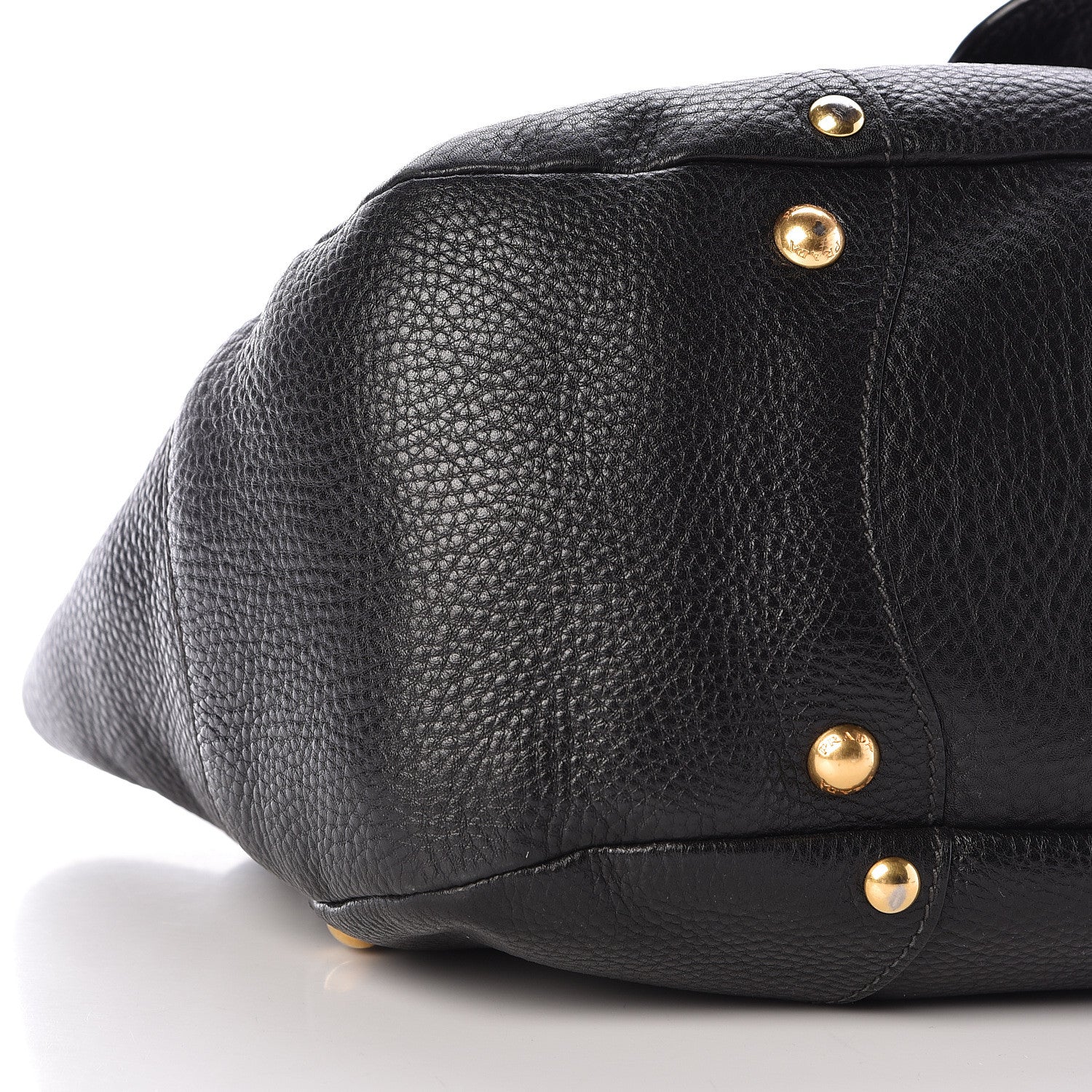 Prada Vitello Daino Buckle Tote Black 9 of 12