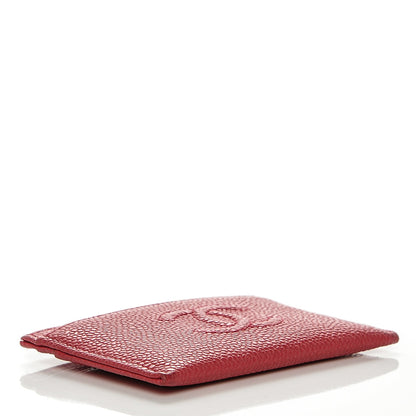 Chanel Caviar Timeless CC Card Holder Red 4 of 8