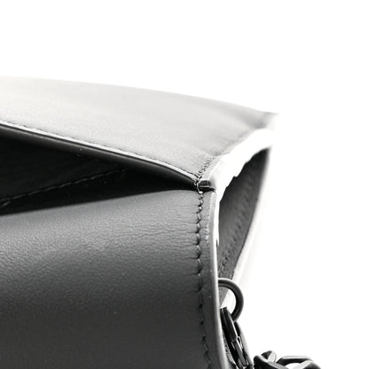 Christian Dior Ultra Matte Calfskin Saddle Chain Wallet Pouch Black 13 of 16