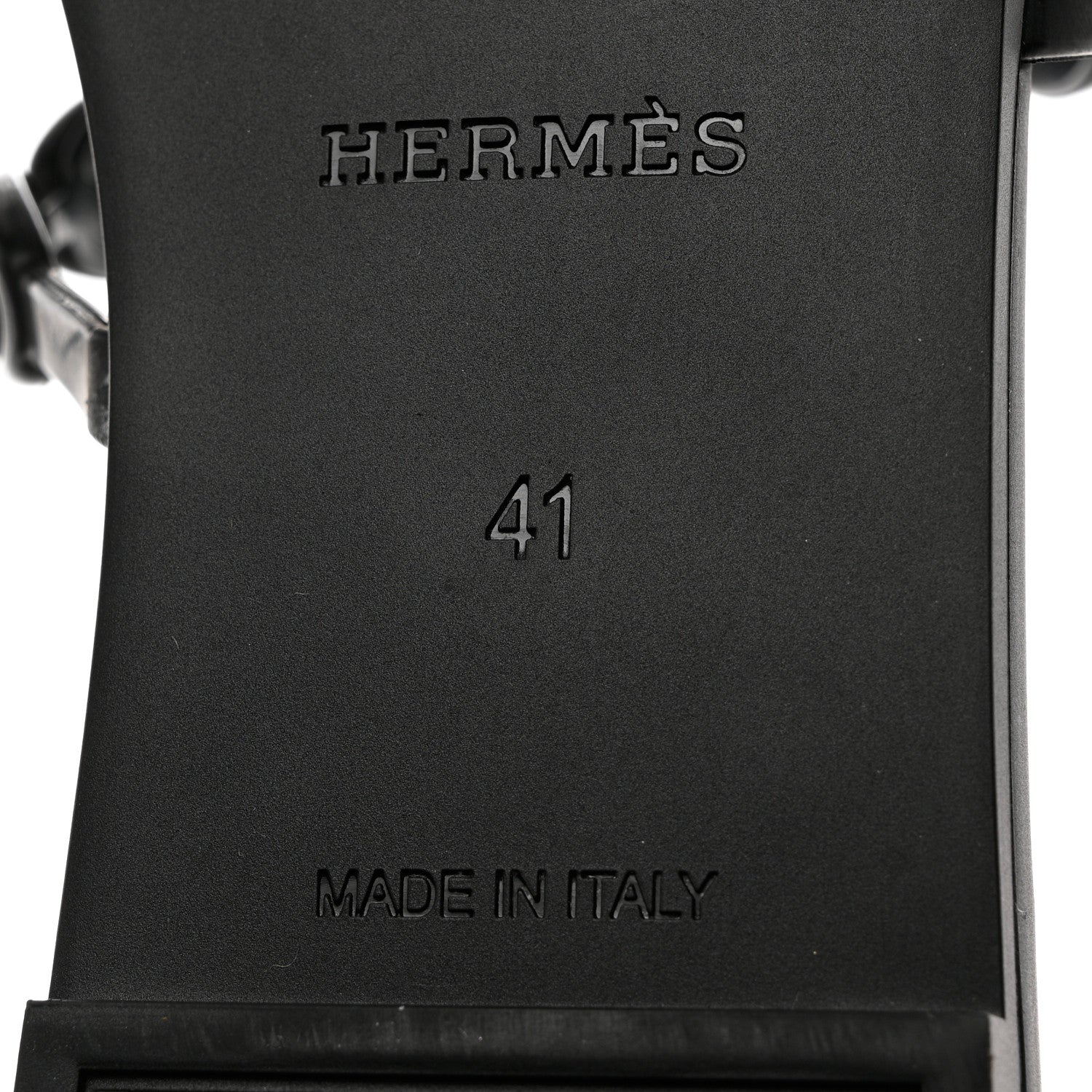 Hermes Rubber Chaine d'Ancre Rivage Sandals 41 Black 8 of 9