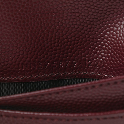 Saint Laurent Grain De Poudre Matelasse Chevron Monogram Zipped Card Case Rouge Legion 7 of 8