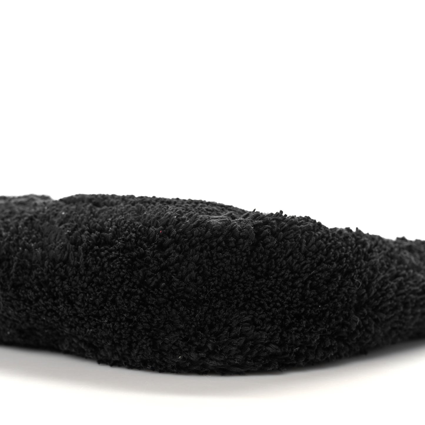 Terry Cloth Mini Re-Edition 2000 Bag Black White