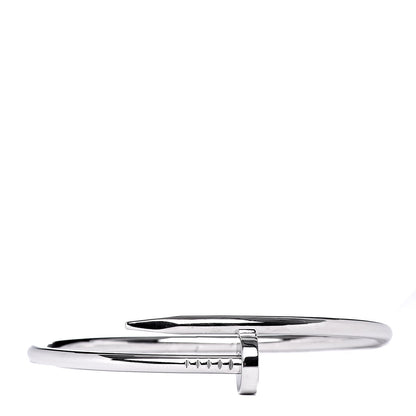 Cartier 18K White Gold Juste Un Clou Bracelet 18 1 of 5