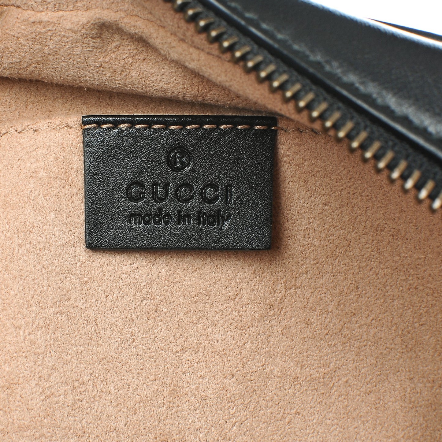 Calfskin Matelasse Mini GG Marmont Chain Shoulder Bag Black