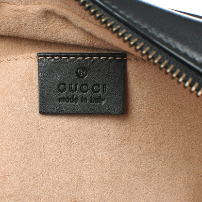 Gucci Calfskin Matelasse Mini GG Marmont Chain Shoulder Bag Black 6 of 6