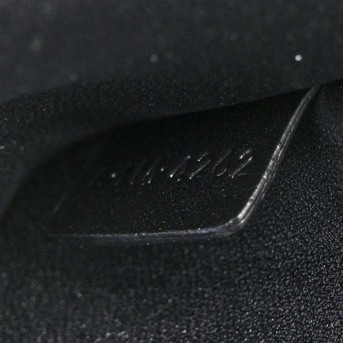 Shiny Calfskin Triomphe Crystals Chain Shoulder Bag Black