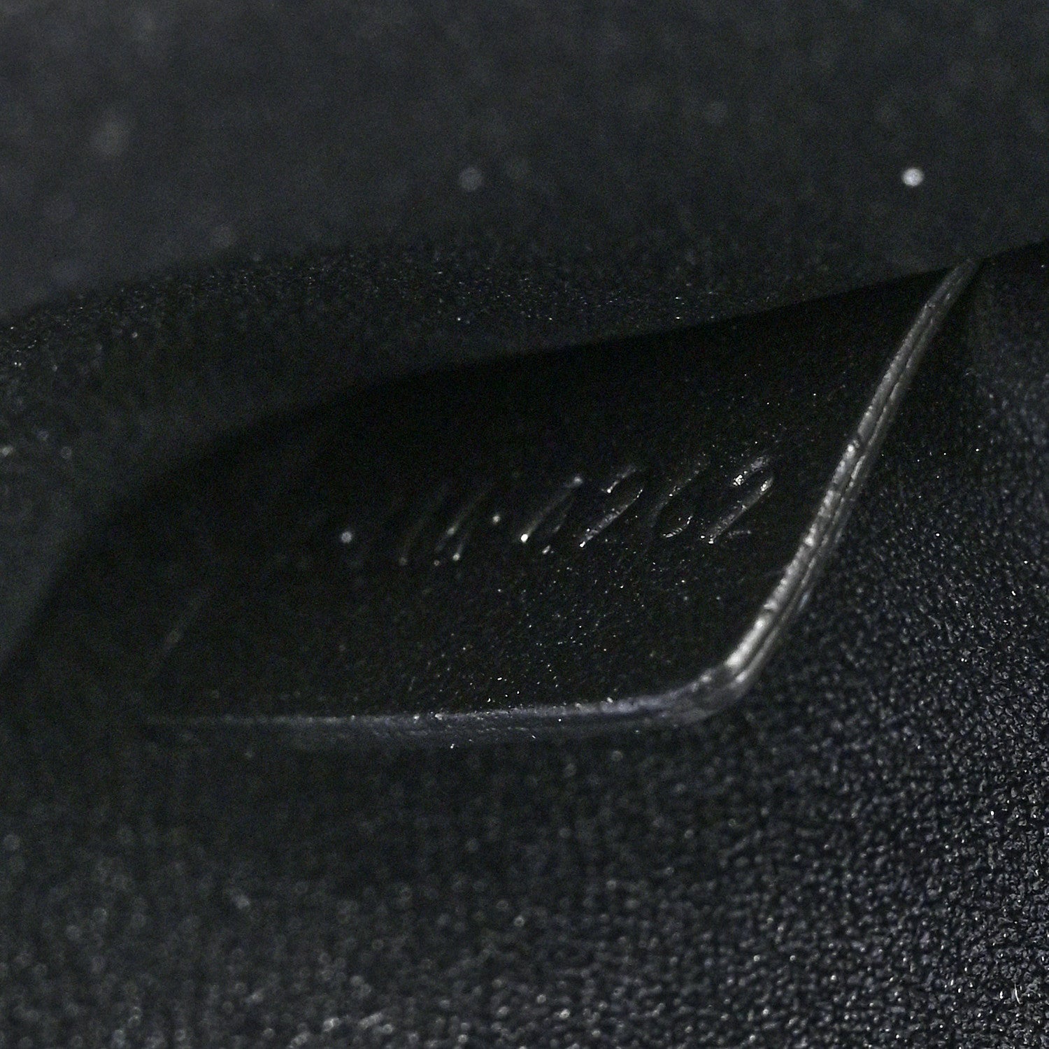 Celine Shiny Calfskin Triomphe Crystals Chain Shoulder Bag Black 8 of 12