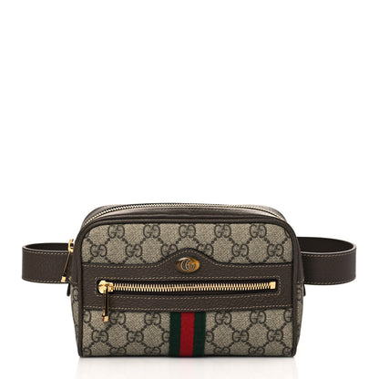 Gucci GG Supreme Monogram Web Small Ophidia Belt Bag 65 26 Dark Brown 1 of 9